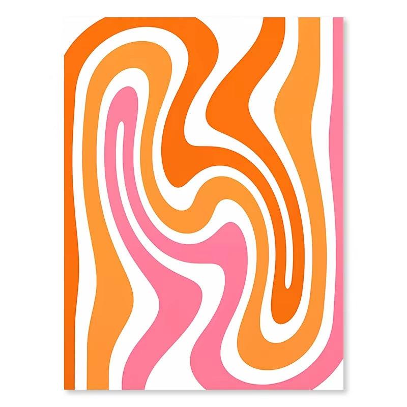 Pink Strawberry Lemon Card Cocktails Drink Posters Retro Canvas Painting Living Room Corridor Wall Art Picture Kitchen Bar Decor