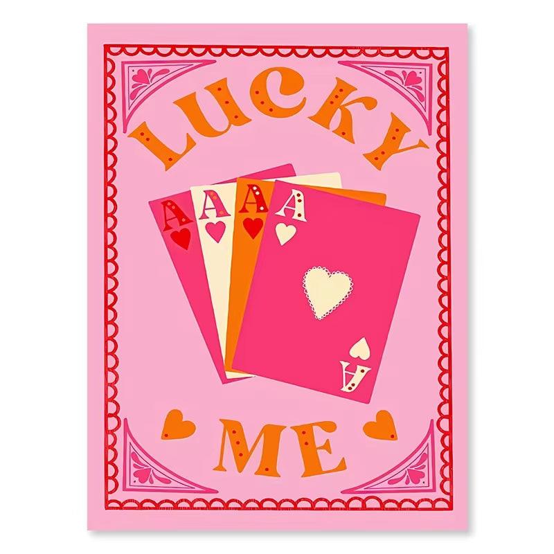 Pink Strawberry Lemon Card Cocktails Drink Posters Retro Canvas Painting Living Room Corridor Wall Art Picture Kitchen Bar Decor